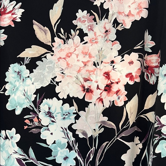 Karl Lagerfeld Black Floral Blouse - Picture 4 of 4